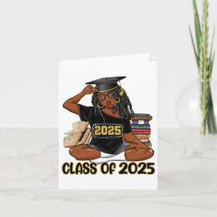 Tarjeta Cl De 2025 Mujeres Afroamericanas Chica Negra Grad