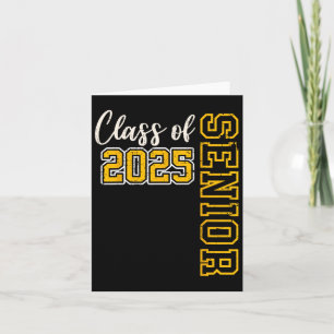Tarjeta Cl De 2025 Senior 25 High School Graduation Black