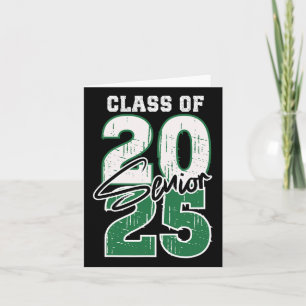 Tarjeta Cl De 2025 Senior - Graduación 2025 Green