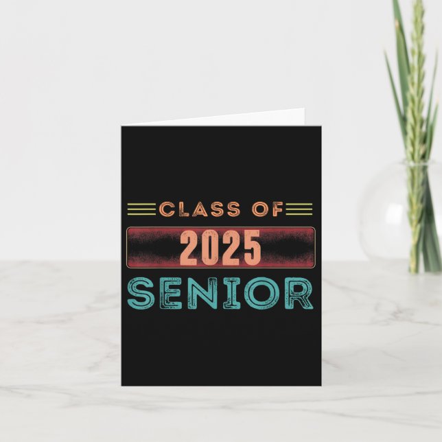 Tarjeta Cl De 2025 Senior Shirt - Graduation Gift Tee (Anverso)