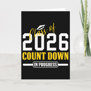Tarjeta Cl de 2026 Cuenta Regresiva En Progreso Divertidos