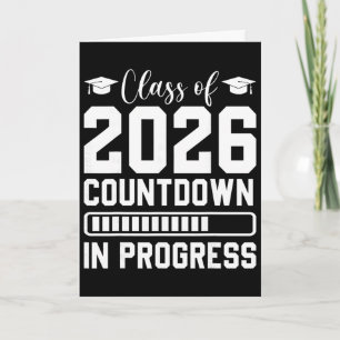 Tarjeta Cl de 2026 Cuenta Regresiva En Progreso Graduado M
