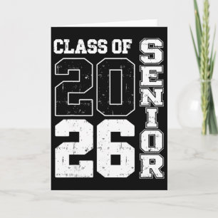 Tarjeta Cl de 2026 Senior 2026 Graduación Último Día de Es
