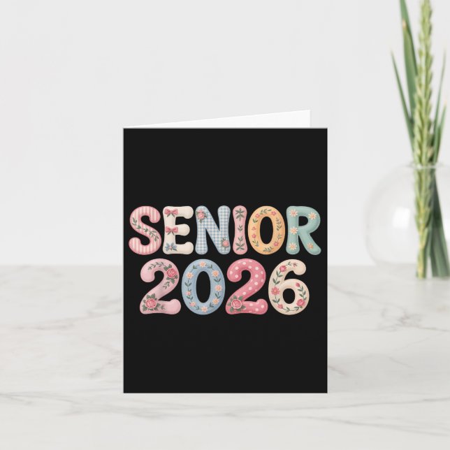 Tarjeta Cl De 2026 Senior 2026 Volver A La Escuela 2026 Gr (Anverso)