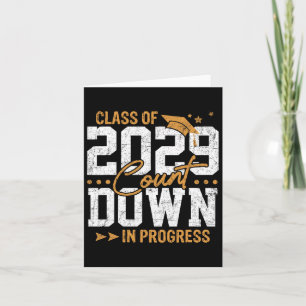 Tarjeta Cl De 2029 Cuenta Abajo Graduando Diversión Primer