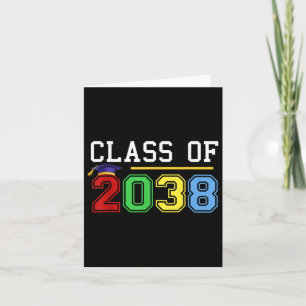 Tarjeta Cl De 2038 Graduación Divertido Estilo Académico