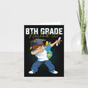 Tarjeta Cl De Graduación De Dabbing De 2025 Niño De Octavo