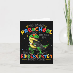Tarjeta Cl De Graduación Preescolar 2025 Dinosaur K