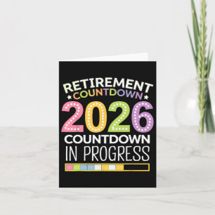 Tarjeta Cl De Jubilación De 2026 Cuenta Regresiva De Profe