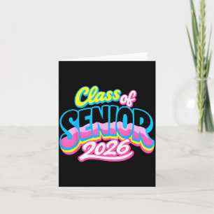 Tarjeta Cl de Senior 2026 Grad Niños Graduados Divertido