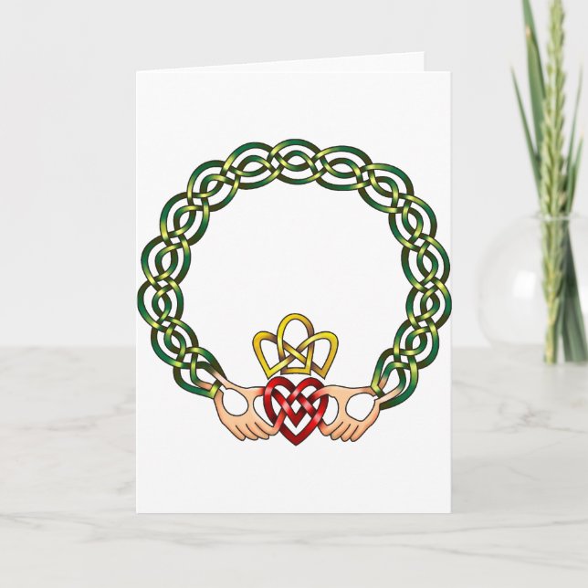 Tarjeta Claddagh (Anverso)