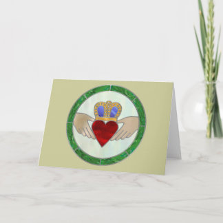 Tarjeta Claddagh irlandesa
