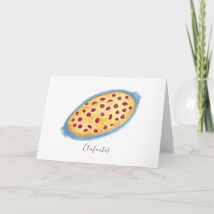 Tarjeta Clafoutis acuática