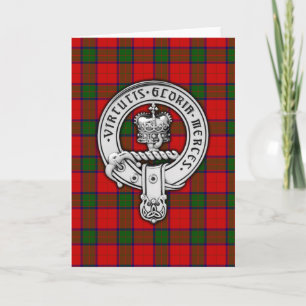 Tarjeta Clan Donnachaidh (Robertson) Escudo y Tartán