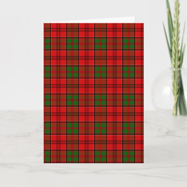 Tarjeta Clan Grant Tartan (Anverso)
