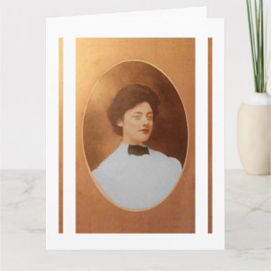 Tarjeta Clara Sage Talla Johnson retrato de 1909 arte fino