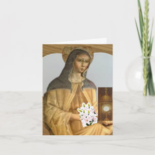 Tarjeta Clare de Asís