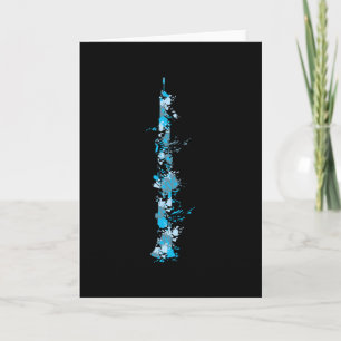Tarjeta Clarinet Splash