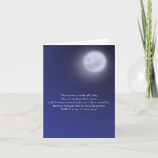 Tarjeta Claro de luna con cita