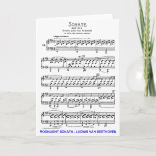 Tarjeta Claro de Luna-Sonata-Luis-Beethoven