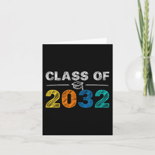 Tarjeta Clase 2032 Primer día de clase de regalo preescola
