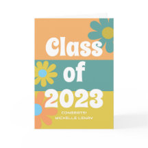 Clase de 2023 Felicitaciones Graduación Retro