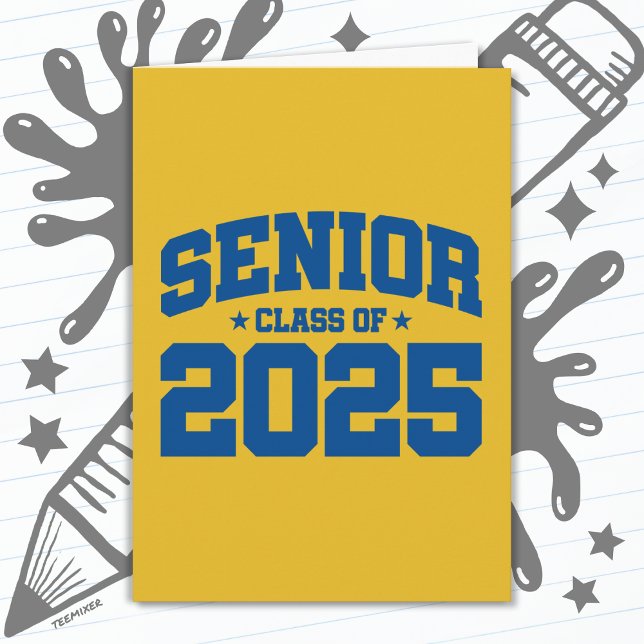Tarjeta Clase de 2025 Graduación de secundaria de 2025 (Subido por el creador)