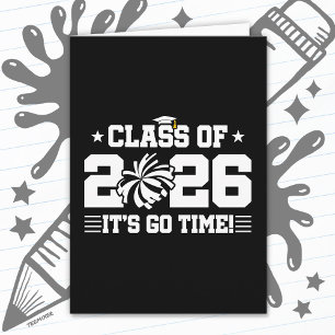 Tarjeta Clase de 2026 Aplausos Graduación ¡Es Hora de Ir!