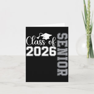 Tarjeta clase de 2026 escuela secundaria universidad super