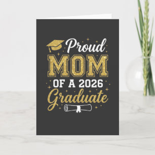 Tarjeta Clase de 2026 Mamá Orgullosa y Genial, Regalo de G