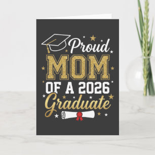 Tarjeta Clase de 2026, Regalo de Graduación para Mamá Orgu