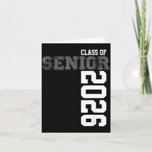 Tarjeta Clase de 2026 último año 26 graduación
