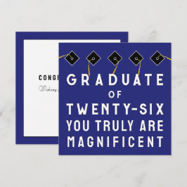 Tarjeta Clase de graduación creativa de 2026