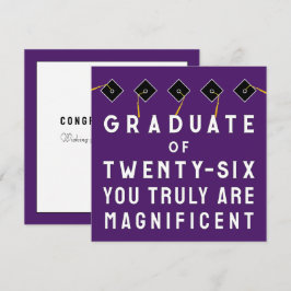 Tarjeta Clase de graduación creativa de 2026