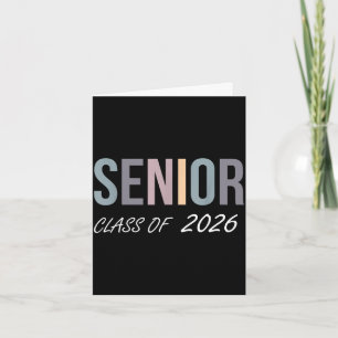 Tarjeta Clase de graduación de 2026 estudiante de secundar