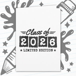 Tarjeta Clase de graduación de 2026 Graduado Senior 2026