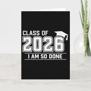 Tarjeta Clase de graduación de 2026 Mamá para mujeres