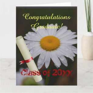 Tarjeta Clase de Graduación Fancy Personalizar Nombre Flor