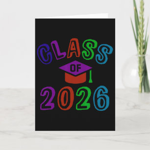 Tarjeta Clase de graduación futura de 2026 Último día de 8