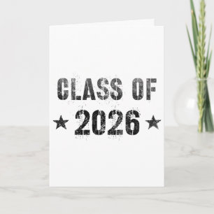 Tarjeta Clase de graduación futura de 2026 vintage 9º Gr R