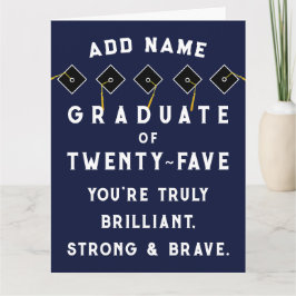 Tarjeta Clase de graduación personalizada de 2025