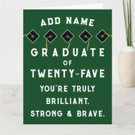 Tarjeta Clase de graduación personalizada de 2025