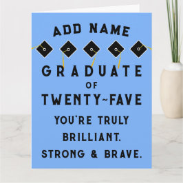 Tarjeta Clase de graduación personalizada de 2025