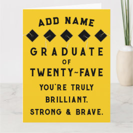 Tarjeta Clase de graduación personalizada de 2025