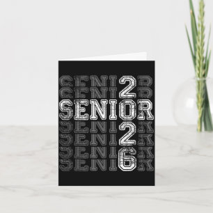 Tarjeta clase de graduación Senior 2026 graduados hombres