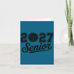 Tarjeta clase de voleibol senior de 2027 equipo de voleibo