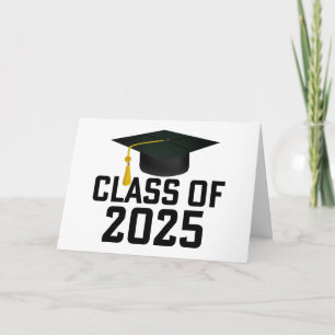 Tarjeta Clase estilo Letterman de 2025