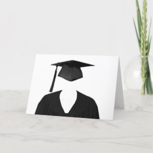 Tarjeta Clase graduada del casquillo y del vestido