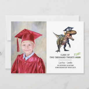 Tarjeta Clase polar de 2024 niños de graduación de dinosau