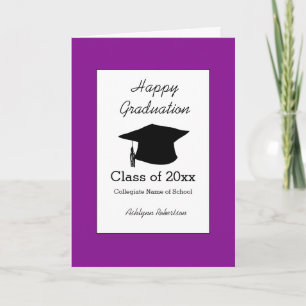 Tarjeta Clase púrpura de graduación en 2023